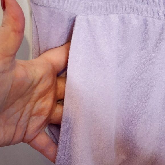 3X 22W 24W Torrid Purple Jumpsuit Romper One piece Terrycloth Lounge Cover Up Sw - Picture 5 of 8